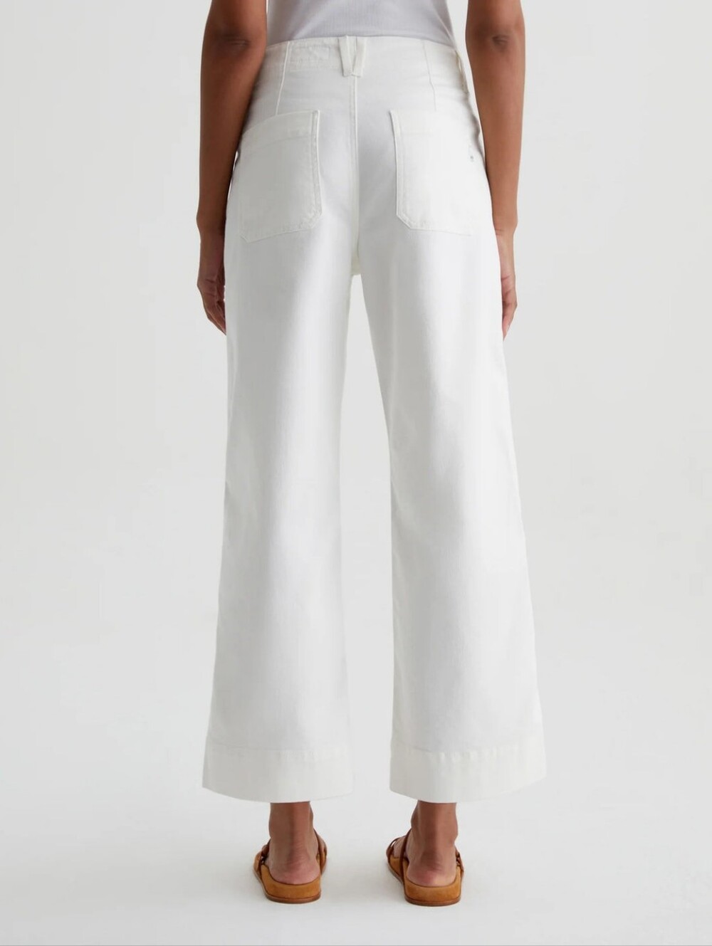 AG Adriano Golschmied Natasha Mid-Rise Crop Jeans in Powder Size 27 - Picture 2 of 9